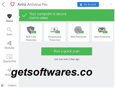 Avira Antivirus Pro Crack + License Key Free Download 2021